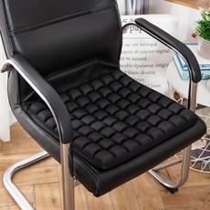 리버폭스 차량 사무실 겸용 와플 방석, 블랙, 1개