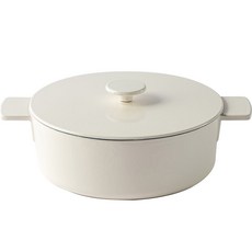 CASA MUUTTI Primo系列IH電磁爐適用鑄鐵淺鍋, 32*24*11cm, 白色, 1個