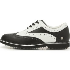 男士經典沖孔牛皮無釘高爾夫球鞋 + 鞋袋組合