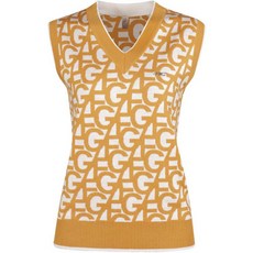 luxgolf 430高爾夫 女款字母V領針織高爾夫背心 LB2A505W