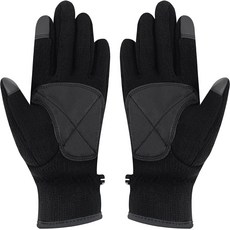 mont-bell 男士保暖包裹式針織手套 ML5CWMGK602, 黑色的