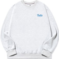 DIELCRI 男士大尺碼 Tulle 小標誌大學T T恤