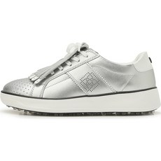 女士鐳射貼飾點綴牛皮流蘇無釘高爾夫球鞋 + 鞋袋套組