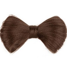 HiYuni 蝴蝶結造型鯊魚夾髮片, 1個, 冷棕色