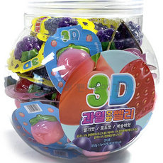 立體造型水果口味軟糖 50入, 850g, 1罐