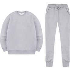 쏘핑 남성용 무지 맨투맨 조거팬츠 세트 HUD_0002