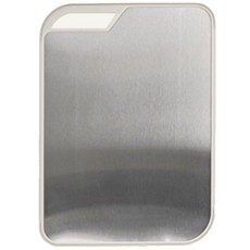 inbloom 不鏽鋼防染色衛生雙面砧板, 銀色, 1個