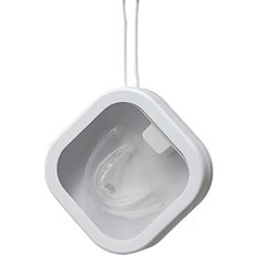 full of fun 方形盒裝假牙收納盒 白色, 單一商品