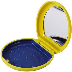 full of fun 基本款附鏡牙套假牙收納盒, 黃色