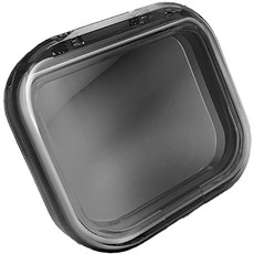 정월나나 프리미엄 휴대용 사각 틀니 치아 보관함, 그레이, 1개