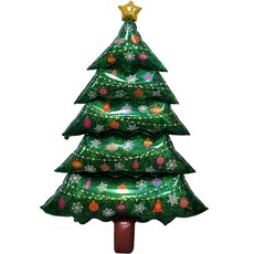 GRABO 銀箔特別派送包聖誕樹氣球 1.5m, 混合顏色, 1個