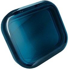 정월나나 고급 휴대용 사각 틀니 치아 보관함 1, 블루, 1개