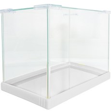 Aquatera CONFETTI 彩色邊框水族箱魚缸 + 玻璃蓋套組 CJ-A320G, 白色