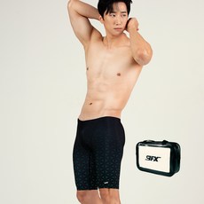 9FX 男款4角泳褲+游泳包組