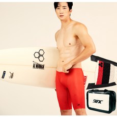 9FX 男款4角泳褲+游泳包組