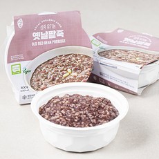 섬죽 유기가공식품 인증 옛날팥죽 (냉장), 300g, 3개