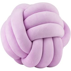 더인홈 3가닥 매듭 쿠션, H 퍼플