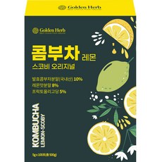 Golden Herb 康普茶粉隨身包 檸檬味, 5克, 100入