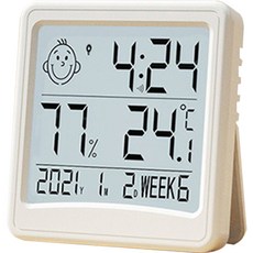 Tree 室內舒適數字溫濕度計, 1個, White