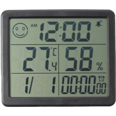 Tree 數字溫濕度計 黑色, 1個
