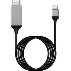 J-Smart Type-C to HDMI 鏡像轉換線 4K 60Hz, 黑色, 1個, 2m