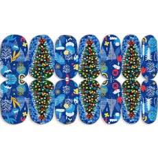 MA 聖誕氣氛藝術美甲貼 14入組, 5個, TYPE8