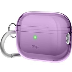 엘라고 클리어 행 케이스, 에어팟 프로2, 딥 퍼플, 1개