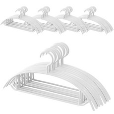 Nature Living 防肩角基本針織衣架, 50個, 白色