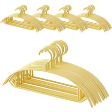 Nature Living 防肩角變形基本款針織衫衣架, 50個, 奶油黃