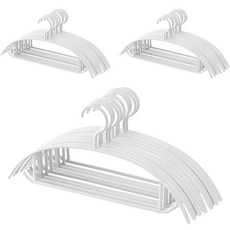 Nature Living 防肩角變形基本款針織衫衣架, 30個, 白色