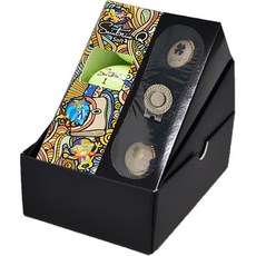 Saintnine Q軟3件套3球+金球筆+夾子禮盒套組, 1套, 隨機發貨（高爾夫球）