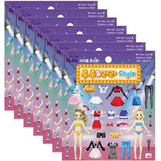 Petit Lulu And Lala Style偶像演唱會搭配貼紙 DA5465 7入, 混合顏色