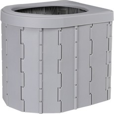 Charm Living車用露營廁所折疊式應急馬桶 30*33*28cm, 灰色, 1個