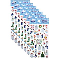 Petit 季節貼紙 冬季聖誕節假日 DA5476, 7個, 混合顏色