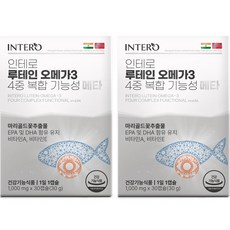 INTERO 綜合葉黃素與Omega-3膠囊 Meta, 30顆, 2盒
