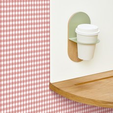 布質格紋重點裝飾貼紙, 紅色, 寬 100cm x 長 500cm, 1個