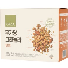 ORGA WHOLE FOODS 無糖格蘭諾拉堅果麥片, 1盒, 300g