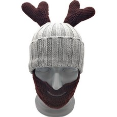 派對女王魯道夫毛線帽鬍鬚面具帽子 中型, 單一顏色, 1個