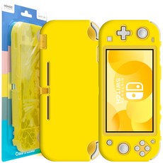 HOHOO 任天堂 Switch Lite 全包式保護殼 黃色, 1個, 單一商品