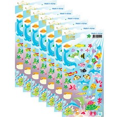 Petit Fancy Season 海底夏日貼紙 DA5137, 混合顏色, 7個