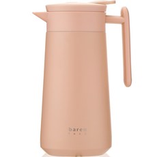 BARENLOCK 簡易保溫水壺, 粉色, 800ml, 1個