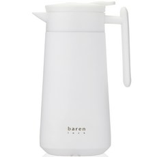 BARENLOCK 簡易保溫水壺, 白色, 800ml, 1個