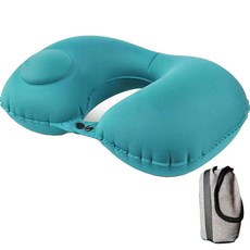 참리빙 주입 버튼 차량용 캠핑베개, 민트, 1개