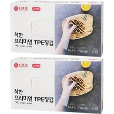 LOTTE 樂天 e.Life 善良優質TPE手套, 2個, 200入