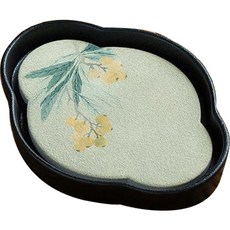 Mabsoshop 陶瓷雲朵造型傳統茶杯墊 RK_895, 1個, 琵琶