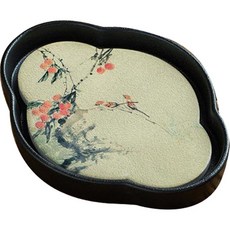 Mabsop Shop陶瓷雲朵形狀傳統茶杯墊 RK_895, 1個, 水果