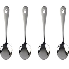 小熊不鏽鋼兒童湯匙, 單一顏色, 湯匙 4入