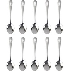 Miffy 韓國製雷射不鏽鋼湯匙, 單一顏色, 湯匙 10入