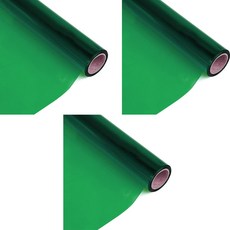 PVC薄膜 加厚玻璃紙 透明淺綠 950 x 1000 x 厚度 0.3mm, 3個, 單一尺寸