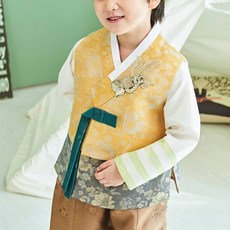 Yega韓服男童ML719金色丸韓服套裝